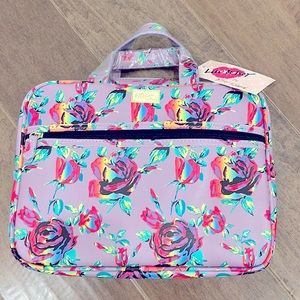 Luv Betsey by Betsy Johnson top handle weekender bag in rose.